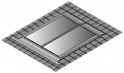 Viessmann Z013076 Bef.-Satz Dachintegration, einreihige Mont., f. Dachpfannen-Eindeckung 2 Flachkollektoren Typ SV2G