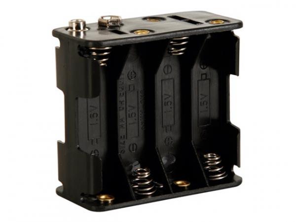 Batteriehalter für 8xAA Batterien mit Druckknopfanschlüssen BH383B