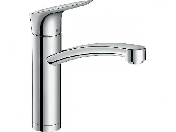 Spültischmischer Hansgrohe 160 Logis M31, Vorfenster chrom Schwenkbereich 150°