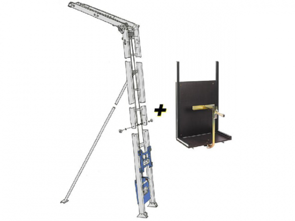 Lastenaufzug Geda Fix-Lift 250 Set mit Solarpritsche, 02094