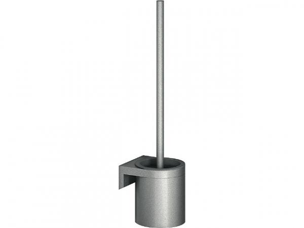 WC-Bürstengarnitur Serie Cavere aus Aluminium, Anthrazit-Metallic 95, Gesamthöhe 450mm