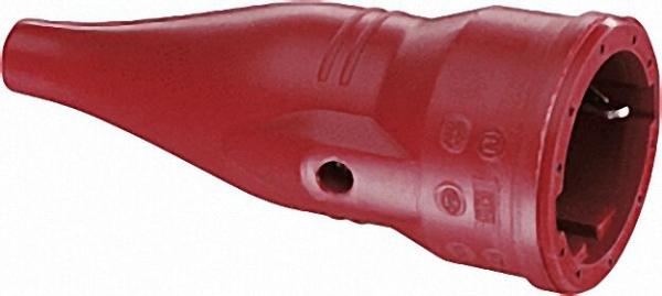 Gummi-Schutzkontaktkupplung rot, 16A 250V IP 44