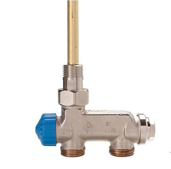 HEIMEIER E-Z Ventil mit Tauchrohr DN 15 Einrohrsystem Durchgangsform