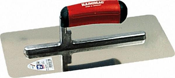 Glättekelle runde Ecken 330mm 2K-ERGO rotschwarz Rostfrei