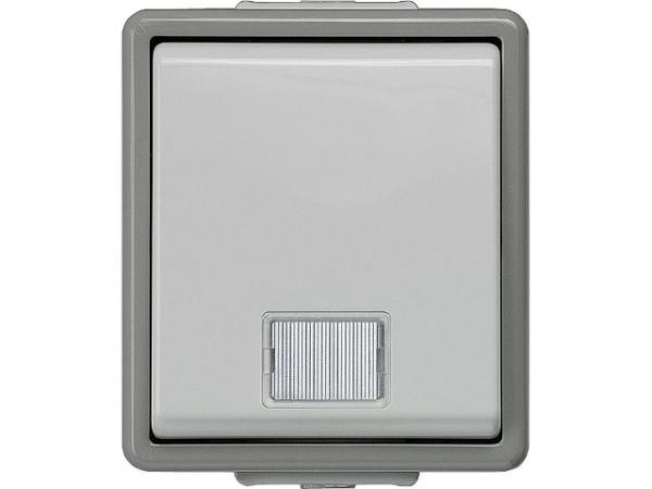 Aufputz-Kontrollschalter für Ausschaltung mit Fenster 75mmx66mmx54mm/ IP44/1 Stück