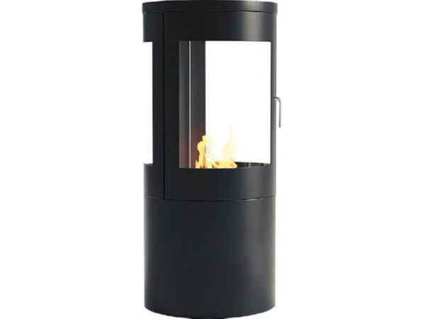 Ethanol-Kaminofen CACHFIRES Columbus, Stahl Schwarz , 2 KW