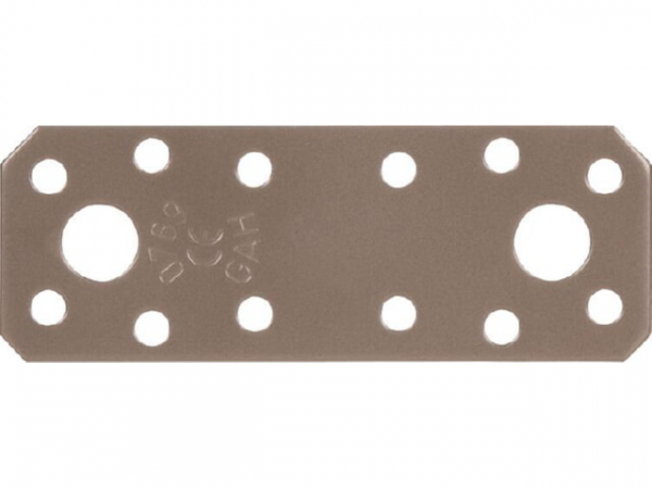 Flachverbinder DURAVIS 96 x 35 x 2,5 mm, Material: Stahl, sendzimirverzinkt, Oberfläche: perlbeige RAL 1035