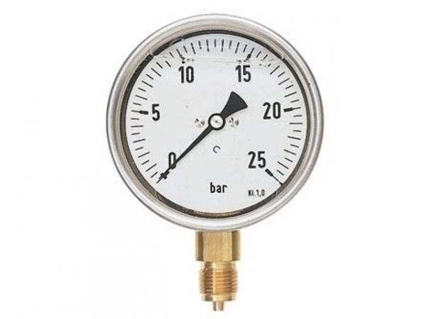 Manometer Glyzerin NG 100 radial -1 bis +1,5 bar