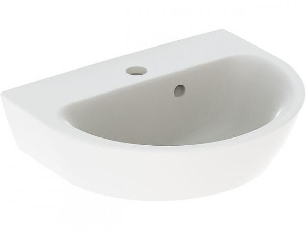 Handwaschbecken Geberit Renova weiß, BxHxT: 450x173x360mm 1 Hahnloch, inkl. Überlauf