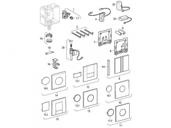 Geberit 241.941.00.1 Sensorelektronik