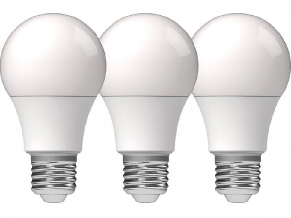 LED SMD Leuchtmittel - Glühlampe A60 E27 8W 806lm 2700K Opal 180° 3er Pack