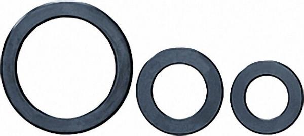 Gummi-Flansch-Dichtung mit Stahleinlage schwarz 115x162x4mm DIN 2690 NBR-Qualit für PN 10/16/40