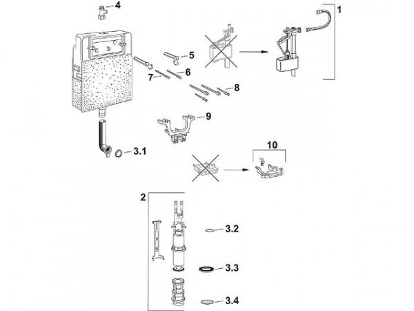 Lagerblock mit Füllventilhalter für Mepa 6-9 Liter Pos. 10