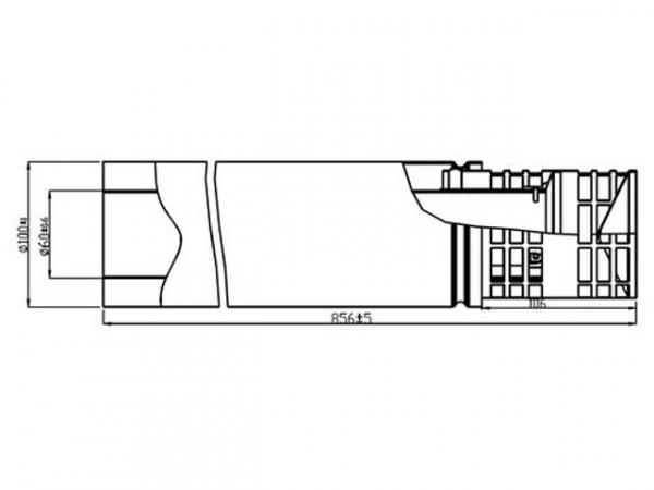 WOLF 2651241 LAF horizontal DN60/100 Heizwert