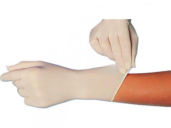 Latex-Handschuh puderfrei, Grip light" weiß, Größe XL, VPE 100 Stück
