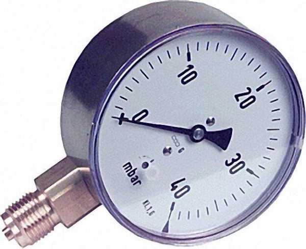 Kapselfedermanometer KP 100.2 0-40 mbar