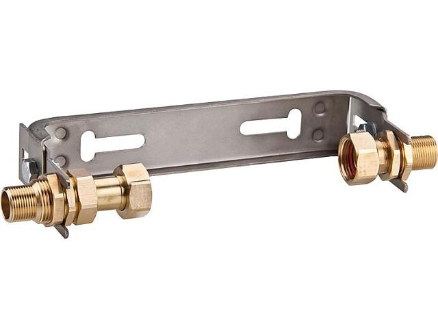 Wasserzähler-anschlussbügel Edelstahl V2A Qn 2,5 1'' x 1'' Mit verstel Wasserzähler-anschlussbügel Edelstahl V2A Qn 2,5 1'' x 1'' Mit verstel