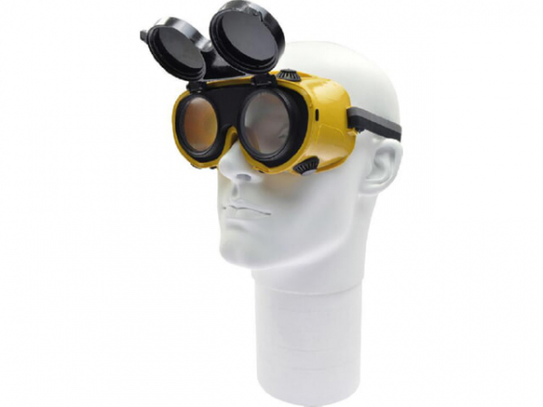 Schweißerbrille mit Klapprahmen, Gläser d 50 mm