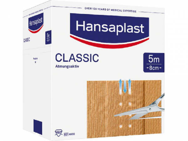 Wundpflaster Hansplast CLASSIC 5 m x 8 cm