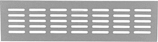 Lüftungsblech Alu 400x100mm weiß RAL 9016