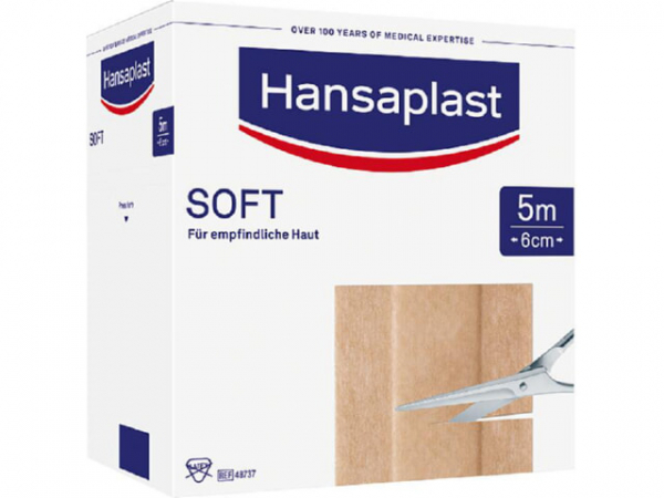 Wundpflaster Hansaplast SOFT 5 m x 6 cm