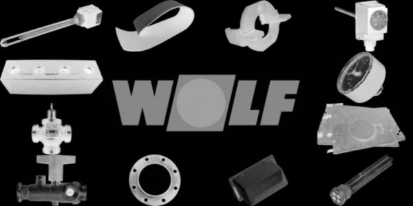 WOLF 8907812 Designelement unten komplett klein,Weiß