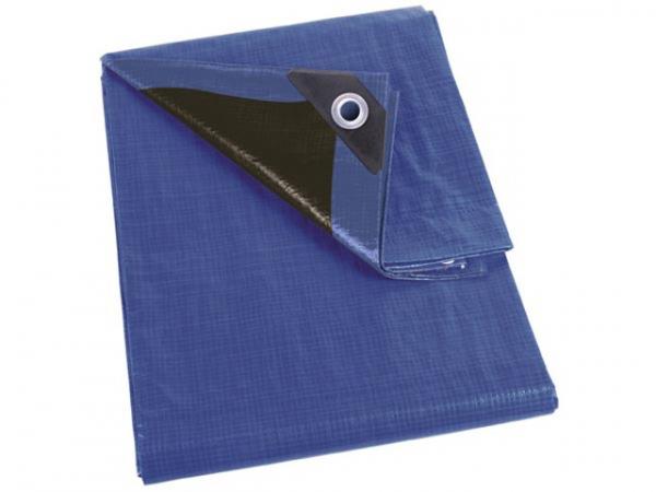 ABDECKPLANE - BLAU/SCHWARZ - SUPER STARK - 5x5 m 140-0505 140 g/m²