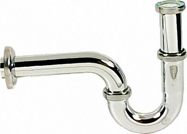 Röhrensifon 1 1/4'' Messing verchromt DIN-Geprüft DN 32