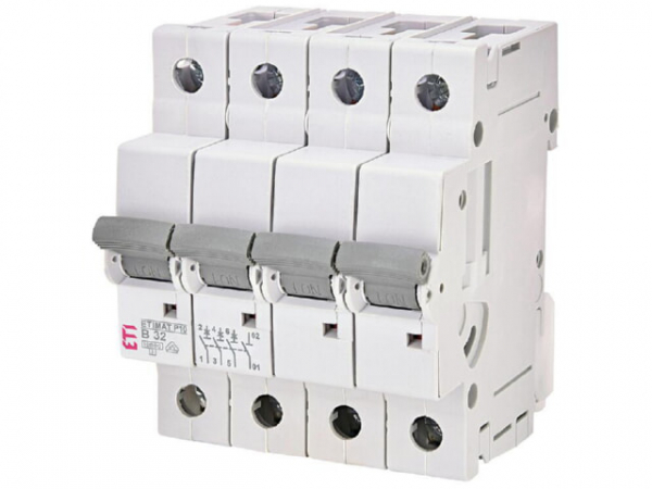 ETI Leitungsschutzschalter ETIMAT P10 3-polig + N, 10kA, B32, REG