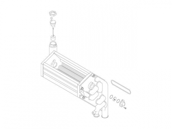 Buderus 73031 Wärmetauscher 23/24W (mit Dichtung)
