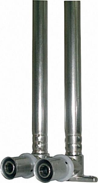 Pressfitting für MSVR Wandwinkel mit Kupferrohr 16x2 - 15mm