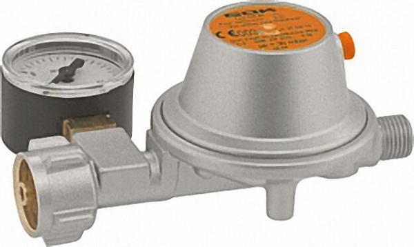 Regler Gas 1, 5 kg/h 50 mbar PN 16 KLF x G1/4 LH-KN SBV Manometer
