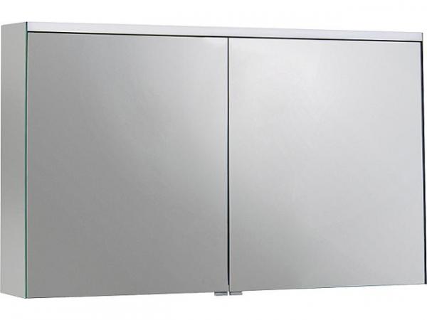 Spiegelschrank Burgbad SURI2 mit horizontaler LED-Beleuchtung, 2 Türen, 1108x680x160