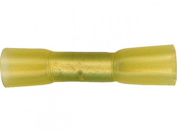 Stoßverbinder mit Schrumpfschlauch- Isolation, 4,0- 6,0mm² Farbe gelb, VPE 10 Stück