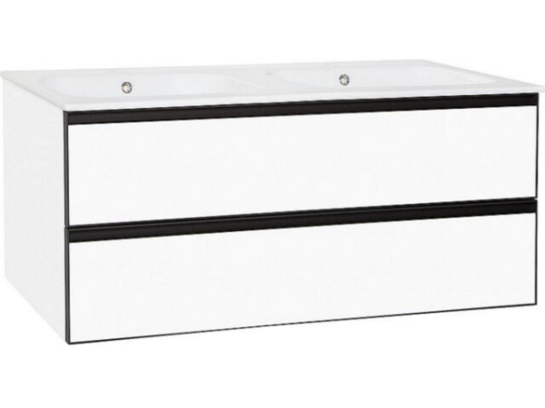 WTU weiß matt + Keramik-WT weiß Benaro, 1210x515x510mm