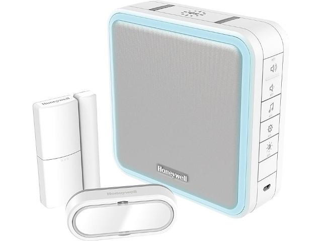 Funk-gong-set mit Tür/Fenster- kontakt DC915SDEL Serie 9 200m, weiß Funk-gong-set mit Tür/Fenster- kontakt DC915SDEL Serie 9 200m, weiß