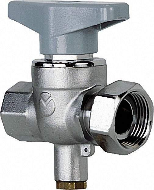 Kugelhahn 3/4'' IG mit Flügelgriff 1'' und Überwurfmutter und Fühleran Kugelhahn 3/4'' IG mit Flügelgriff 1'' und Überwurfmutter und Fühleran