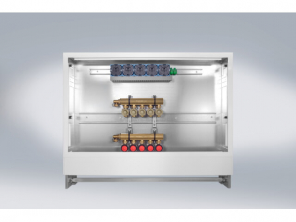 EMPUR Geniax-Verteiler-MS HKV-G 3 1" komplett vormontiert im Stand-plus Gr. 1