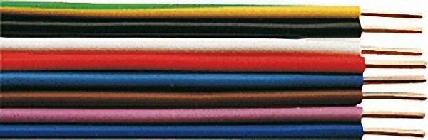 Isolierte Starkstromleitung H07V-U massiv, 1 x 1, 5 weiss - Rolle a 100m