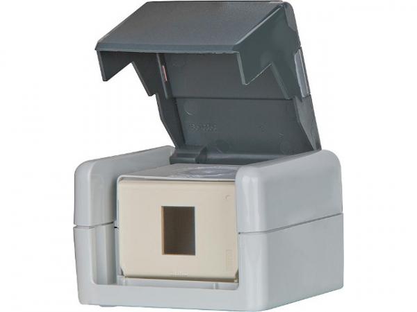Anschlussdose IP44 AP für 1x AMJ/ UMJ-Modul Kupplung