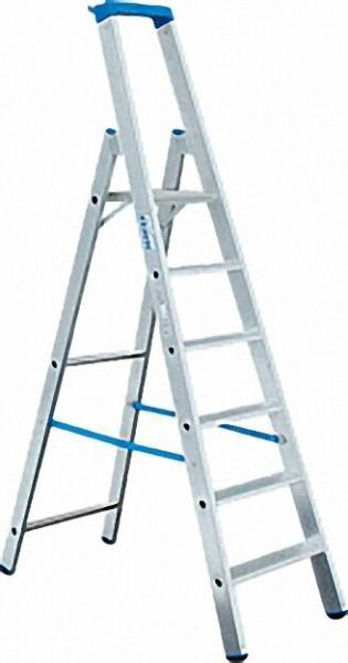 Stufen-Steh-Leiter Arbeitshöhe 3, 40 Standhöhe 1, 40 Höhe 2, 21 6 Stufen