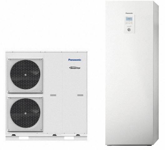 Panasonic Aquarea T-CAP Wärmepumpe Split SuperQuiet mit Kombi-Hydromodul, 12,0kW, 400V, KIT-AQC12HE8