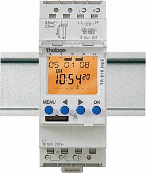THEBEN -Digitalschaltuhr TR 612 top 2 Kanal 24 Std. / 7 Tage