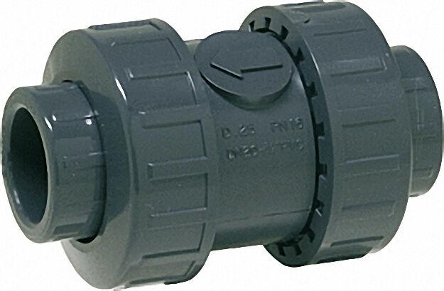 Pvc-u - Klebefitting Rückschlagventil, 63mm, federbelastet Pvc-u - Klebefitting Rückschlagventil, 63mm, federbelastet