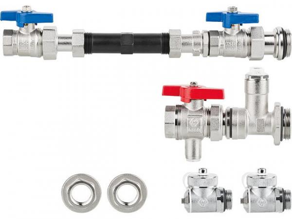 Anschlussgarnitur WMZ-41/3E 3/4'' (110mm), mit Entleerung
