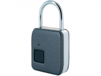 Fingerprint Stahlbügel-Schloss mit LiPoly Akku 180 mAh 1800x entsperrbar + Schlüssel