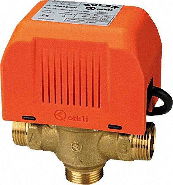 Dreiwege - Zonenventil Solar 1'' AG-AG komplett mit Motor 230V Dreiwege - Zonenventil Solar 1'' AG-AG komplett mit Motor 230V
