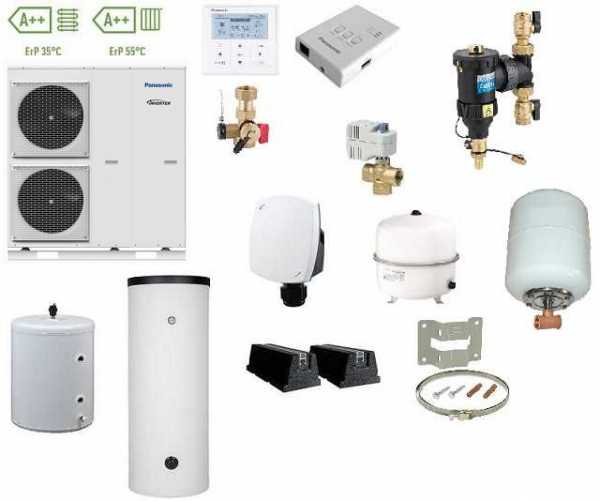 Panasonic Aquarea Luftwärmepumpe Monoblock, 400V 9 kW, Inverter, WH-MDC09H3E5, Speicher 300L