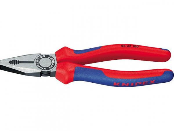 Knipex Kombizange poliert mit zweifarbigen Mehrkomponenten- Griffhüllen Länge 200mm