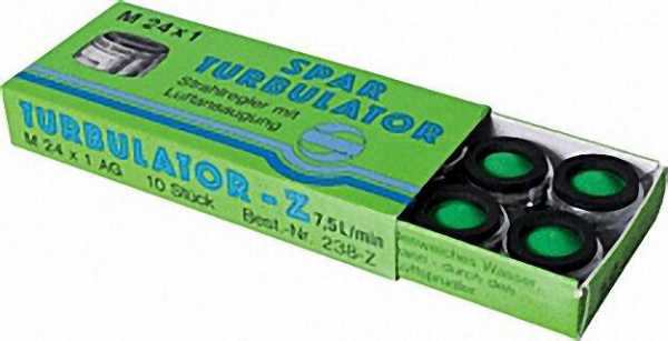 Spar-Strahlregler ohne Prüfzeichen AG M24X1 mit Gummidichtung Spar-7,5 l/min VPE 10 Stück